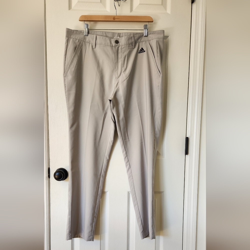 Adidas Men's Performance Quick Dry Light Gray Golf Pants Size: 36×30